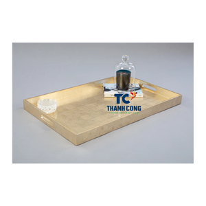 La mejor opción de BANDEJA LACADA A MANO de Vietnam con acabado brillante artístico para decoración de comedor y uso de regalos - Product Image 1