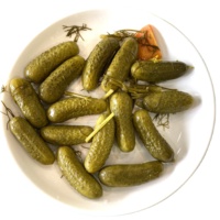 Precio al por Mayor Pepinillos/Cornichones/Pepinos Encurtidos ECOVITA de Alta Calidad Súper Deliciosos en Frasco Mason de 720 ml