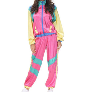 Quick Dry Solid Canvas <b>Women</b> <b>Windbreaker</b> Suit Outerwear Jacket Pants Set Custom Color High Quality Wholesale 2 Piece Long Set - Product Image 1