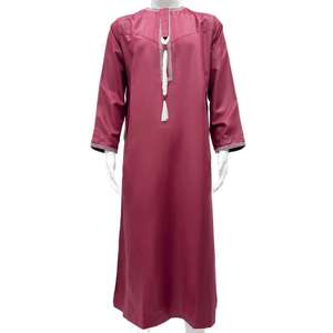2025 estilo islámico marroquí de manga larga Hombre Ropa bordado Thawb tradicional Ramadán Eid Marruecos hombres - Product Image 5