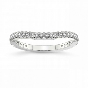 Anillo de Eternidad Completo Equilibrado con Diamantes Cultivados en Laboratorio de 0.38 Ct Tw, Oro Sólido de 14K, Color FG, Claridad VS, Ritmo de Diamantes de 29 Unidades - Product Image 1