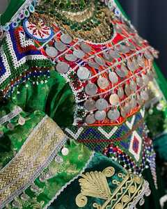 ชุดเดรส kuchi afghani ชุดสูทอัฟกานิสถานชุดพื้นเมืองอัฟกานิสถานชุดเดรสชนเผ่าอัฟกานิสถาน - Product Image 3