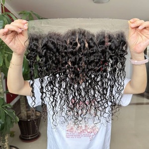 Extensión de cabello humano con cierre frontal de encaje completo sin pegamento al por mayor - Product Image 4