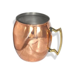Taza de mula de Moscú de cobre con mango de latón acabado martillado antiguo para bebida fría cerveza vino beber uso Bar Hotel decoración del hogar - Product Image 6
