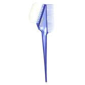 Brosse à teinture capillaire rose K-60 WP, brosse de coiffure professionnelle, manche ABS blanc, poils en plastique, design carré rembourré pour les soins capillaires - Product Image 6