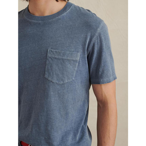 Wholesales O Neck T-Shirts Men Women Blue Color T- Shirt Street Wears T- Shirt Custom Size & Design <b>Logo</b> T Shirts for Unisex - Product Image 2