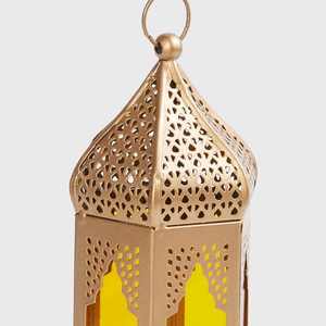 Metal <b>Lantern</b> in <b>Gold</b> Coated Finished New Metal <b>Lantern</b> in Wholesale Price Latest Candle Votive New Metal <b>Lantern</b> - Product Image 5