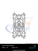 Balaji Metals – Rampe d'escalier de balcon moderne en fonte robuste, thermolaquée, réglable, sans cadre, antirouille, 3 pieds de haut, 10,5 mm