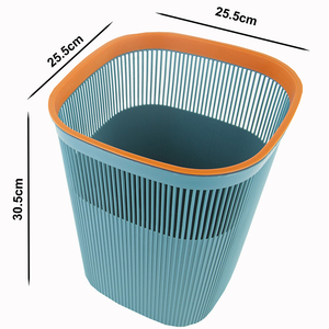 Papelera rectangular de oficina al por mayor, papelera de red de papel de plástico, papelera tejida - Product Image 4