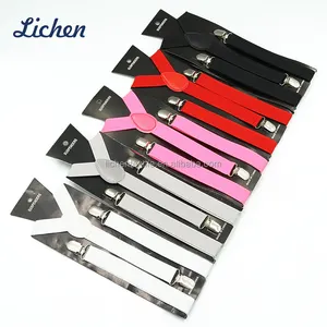 Wholesale Custom Hot Selling Personalized Solid Color Mens Suspenders