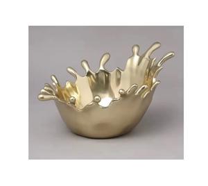 ชามโลหะชุบทองสำหรับตกแต่งสุดหรูคอลเลกชันใหม่สำหรับงานปาร์ตี้ชามเสิร์ฟผลไม้แห้งสำหรับเดท - Product Image 1