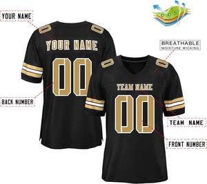 Urban Streetwear Maillots de football américain Séchage rapide Respirant Polyester Mesh Sublimation Team Logo Name Plus Size Sportswear - Product Image 6