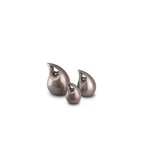 Urne funéraire en aluminium de style Art déco européen de qualité supérieure, vase de table, fabrication artisanale indienne, glaçure mate personnalisée - Product Image 2