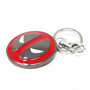 Porte-clés Marvel Deadpool en métal et alliage avec impression UV, support pour pièce de monnaie, mousqueton, cadeau - Product Image 2