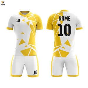 Conjuntos de uniformes de fútbol con logotipo personalizado, camiseta de entrenamiento impresa en blanco, kits de fútbol, conjunto completo de uniforme de fútbol personalizado para hombres - Product Image 4