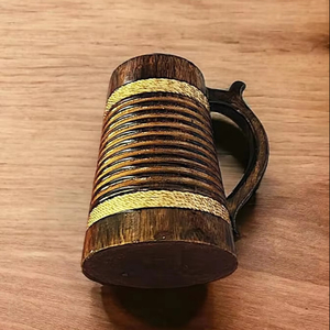 Tazas de café de madera de acacia, diseño creativo para boda, personalización, taza de madera para beber, taza de diseño elegante de la mejor calidad - Product Image 2