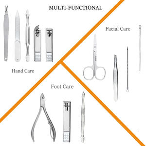 Ensemble de coupe-ongles professionnel en acier inoxydable 12 pièces outils de manucure et de pédicure de haute qualité pour le toilettage de bébé - Product Image 3