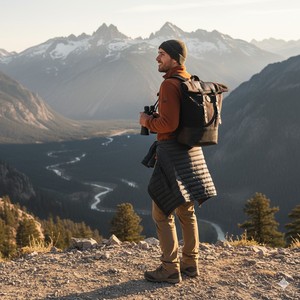 Stylish <b>Vegan</b> Waxed Canvas Polyester Vintage Sports <b>Backpack</b> Unisex Anti-Theft Water-Repellant Waterproof Computer Interlayer - Product Image 3