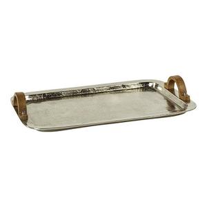 Bandeja de servicio con mango de rama de latón Bandeja de metal versátil y elegante: Perfecta para servir, organizar - Product Image 5