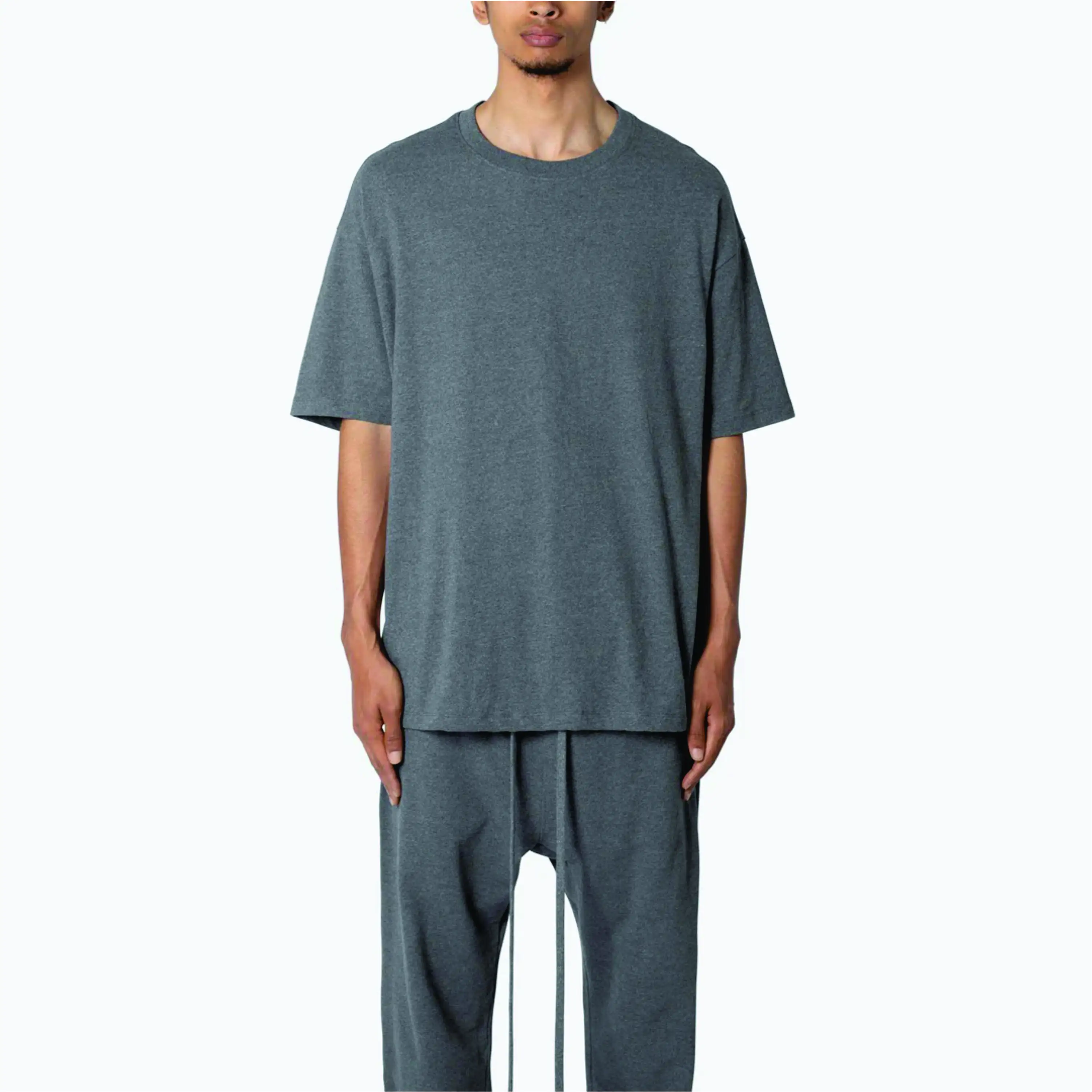 Wholesale Hemp Clothing Manufacturer Custom Half Sleeve Tshirts Relaxed Fit 100% Organic Hemp Fabric Cotton T Shirt for Men