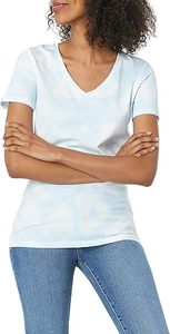 T-shirts minimalistes en coton à col en V pour femmes, doux et confortables, vente en gros de t-shirts pour femmes de Bangladesh Garments - Product Image 5