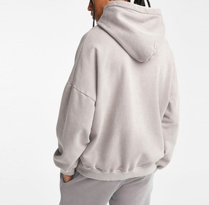 Vente en gros de sweats à capuche vintage lavés à l'acide sweats à capuche épais en coton éponge française pour hommes - Product Image 6