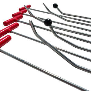 Arklow 10-Piece White Steel Paintless Dent <b>Puller</b> Repair Rod Set with 2 Interchangeable Tips - Product Image 5