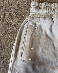 Logo personnalisé Lavage à l'acide Coton Broderie Survêtement Respirant Streetwear Confortable Fit Taille Élastique Hiver OEM Supply Sets - Product Image 4