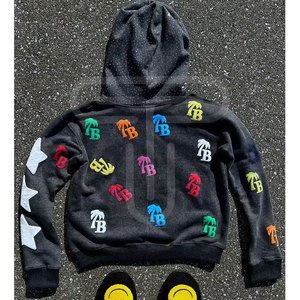 เสื้อฮู้ดพัฟสกรีนสำหรับผู้ชายเสื้อ100% วินเทจโชว์ไหล่ตกดีไซน์ใหม่ล่าสุดโลโก้ที่กำหนดเองคุณภาพสูงสำหรับฤดูใบไม้ผลิ - Product Image 2