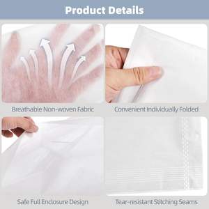 100pcs disposable Beauty salon sheets non-woven <b>massage</b> bedside <b>pillow</b> cover - Product Image 5