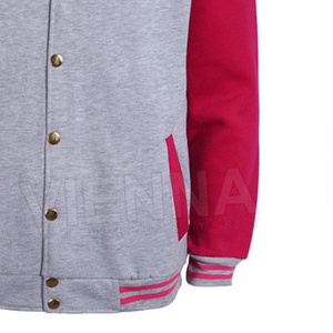 Fabricant OEM – Blouson universitaire de baseball pour homme, col montant, personnalisé, haute qualité, en laine, doublure en laine - Product Image 4