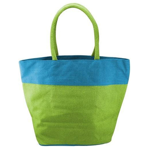Grand sac fourre-tout de plage en jute à fermeture éclair sacs de plage pliables de supermarché promotionnels la plus vendue prix réduit - Product Image 6