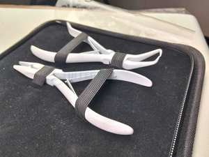 Hot Selling 6pcs <b>Hair</b> Extension Beading <b>Tool</b> Kit Remove Plier Set Micro Ring I-Link Loop Needle Threader Wire - Product Image 6