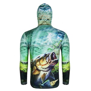 Camiseta de pesca personalizada Premium para hombre, protección solar sublimada, camisa de secado rápido para exteriores - Product Image 5