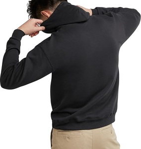 Sweats à capuche vierges unis personnalisés pour hommes Pull pour hommes 58% coton 42% polyester Fermeture à enfiler Lavage en machine du Bangladesh - Product Image 3