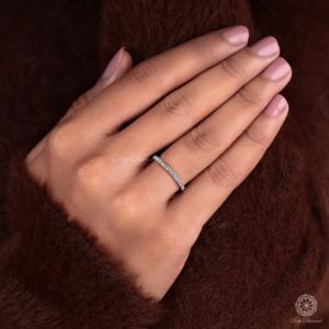 แหวนดาวระเบิดประดับเพชรสำหรับงานหมั้นสไตล์วินเทจทำด้วยมือสีทอง - Product Image 4