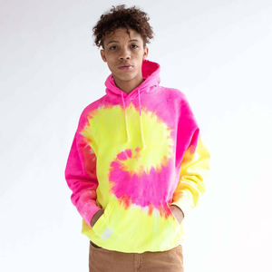 Sweat à capuche unisexe surdimensionné en molleton épais 100 % coton, tie-dye, avec logo personnalisé imprimé, brodé ou appliqué, couleur unie, vente en gros - Product Image 1