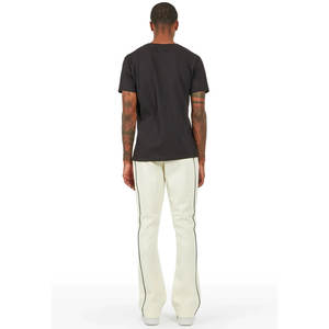 Pantalon empilé taille haute anti-rides pour hommes, pantalon de travail évasé avec fermeture à cordon, vêtements de rue, pantalons de survêtement pour jogging - Product Image 5