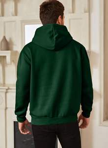 Sudadera con Capucha para Hombre, 100% Algodón, Transpirable, de Secado Rápido, Hombros Caídos, Estilo Urbano, Holgada, Estilo Vintage - Product Image 4