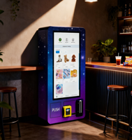 Distributeur automatique mural à écran tactile pour collations/boissons, écran tactile de 27 pouces
