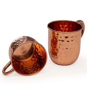 แก้วมักสีทองแดงมอสโกมิวล์ขนาด350มล. 450มล. สำหรับงานปาร์ตี้และสั่งซื้อจำนวนมากอุปกรณ์สำหรับเครื่องดื่มค็อกเทลและร้านอาหาร - Product Image 4