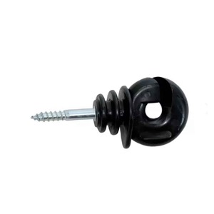 แหวนฉนวนรั้วไฟฟ้า I-16 PW BLK สำหรับเสาแบบเกลียว - Product Image 1