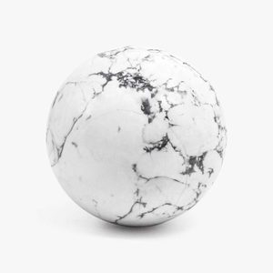 Esfera de cristal de howlita directa de fábrica, bolas de piedras preciosas de cuarzo Natural talladas a mano, piedra decorativa curativa pulida para Feng Shui - Product Image 1