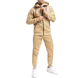 Chándal con cremallera completa para hombre de alta calidad del fabricante OEM, ropa informal transpirable con diseño de contraste para el invierno - Product Image 3