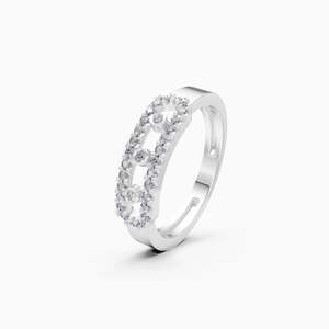 Elegante Anillo Apilable Minimalista con Diamante Cultivado en Laboratorio, 0.26 Ct, en Oro Amarillo, Blanco y Rosa de 9K, para Uso Diario - Product Image 1