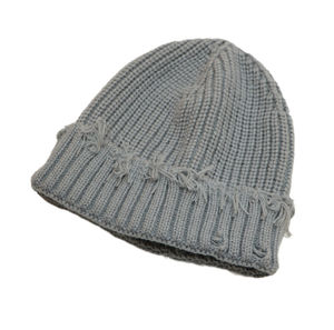 2025 Fabricant Offre Spéciale Casquettes tricotées en détresse d'hiver unies Bonnets de ski doux et chauds avec patch de logo personnalisé - Product Image 5