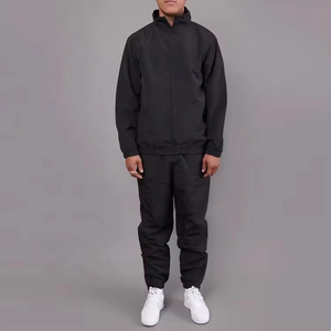 Chándal de nailon con estampado Vintage para hombre, venta al por mayor, cremallera a granel, contraste de Color, traje para correr, ropa de algodón, neopreno - Product Image 2