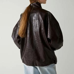 เสื้อแจ็กเก็ตหนังแท้เสื้อโค้ทแจ็คเก็ตทรงหลวมสำหรับนักขี่มอเตอร์ไซค์เสื้อแจ็คเก็ตคอมพิวเตอร์ใส่ฤดูใบไม้ผลิและฤดูใบไม้ร่วง - Product Image 5