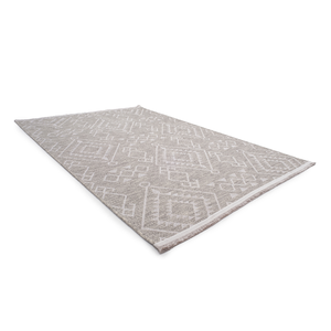 Alfombra gris de chenilla tejida a rayas, lavable, de 7 mm, poliéster y algodón, antideslizante, Turquía, venta al por mayor, tamaño personalizado, OEM, ODM, marca privada - Product Image 2