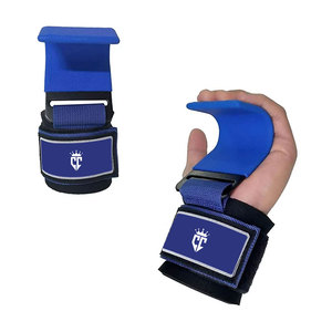 Ganchos de levantamiento de pesas antideslizantes de neopreno sólido hechos a medida de alta calidad con diseño OEM de color personalizado seguridad al por mayor - Product Image 6